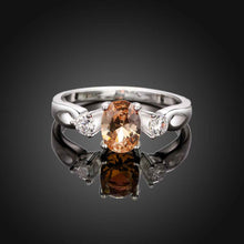 aliexpress silver rings insets gem opal ruby jewelry FSPR 6 ELY