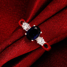 aliexpress silver rings insets gem opal ruby jewelry FSPR 6 ELY