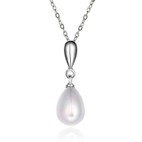 christmas gift bijoux women necklaces simulated pearl beads zircon woi pendant necklaceNPLP 49 ELY