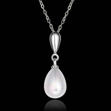 christmas gift bijoux women necklaces simulated pearl beads zircon woi pendant necklaceNPLP 49 ELY