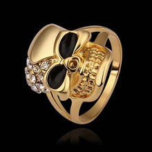 exo 18k gold plated rings gold domino men ring wedding jewelry 514 ELY