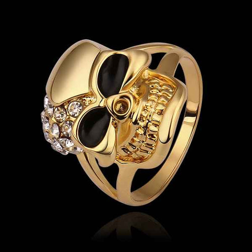 exo 18k gold plated rings gold domino men ring wedding jewelry 514 ELY