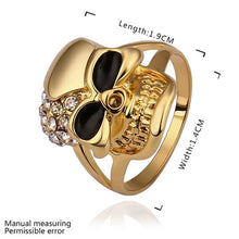 exo 18k gold plated rings gold domino men ring wedding jewelry 514 ELY