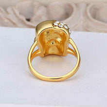 exo 18k gold plated rings gold domino men ring wedding jewelry 514 ELY