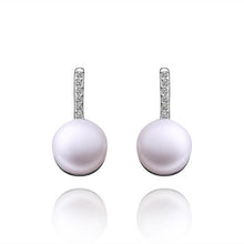 jewelry pearl earing 925 silver jewelry beads stud earrings pendientes bear wedding decoration ELY