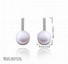 jewelry pearl earing 925 silver jewelry beads stud earrings pendientes bear wedding decoration ELY
