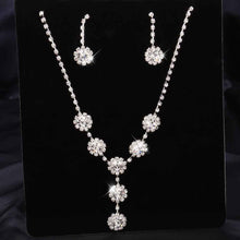 floating charms pear shine E+N ethnic crystal beads jewelry sets joias vintage jewelry set CRDS 2 ELY