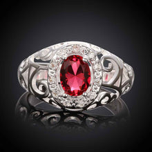 floating charms silver rings for men Inlaid stone hollow aliancas love FSPR 2 ELY