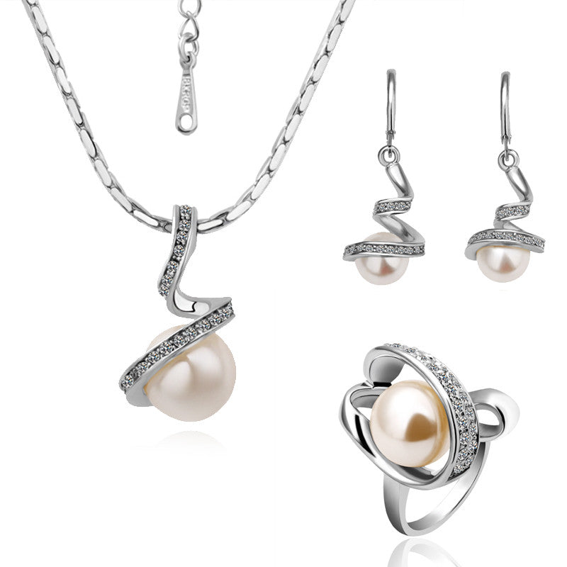 18K Gold Plating jewelry sets ruby jewelry SMTPS 6 ELY