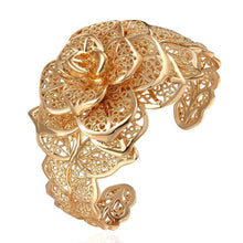 18K GP Gold Plated bracelet big flower pulseiras brinco one direction SKGH 4 ELY