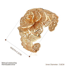 18K GP Gold Plated bracelet big flower pulseiras brinco one direction SKGH 4 ELY