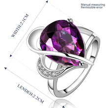 party engagement wedding ring shine purple stone ije womens rings anillosFBLR 2 ELY