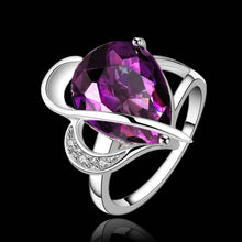 party engagement wedding ring shine purple stone ije womens rings anillosFBLR 2 ELY