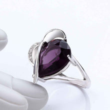 party engagement wedding ring shine purple stone ije womens rings anillosFBLR 2 ELY