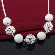 silver plated Chain 7 ball meet Necklaces Pendants Men jewelry 68 ELY