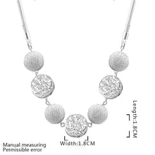 silver plated Chain 7 ball meet Necklaces Pendants Men jewelry 68 ELY