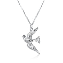 silver plated Chain Birds Pendant Necklaces Pendants Men jewelry 151 ELY