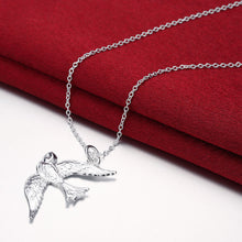 silver plated Chain Birds Pendant Necklaces Pendants Men jewelry 151 ELY