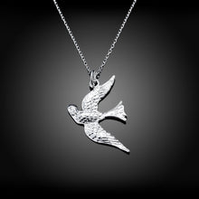 silver plated Chain Birds Pendant Necklaces Pendants Men jewelry 151 ELY