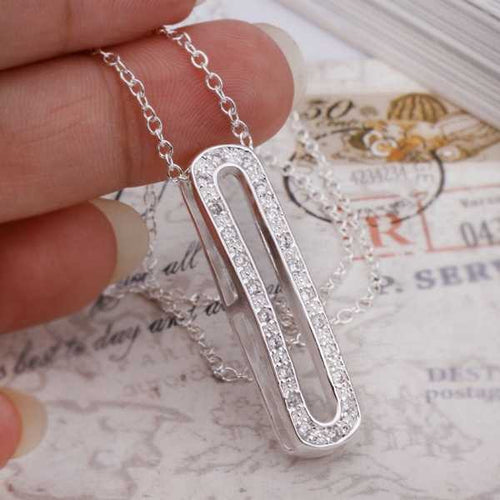 silver plated Chain Classic Long Circle Necklaces Pendants Men jewelry 388 ELY