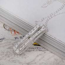 silver plated Chain Classic Long Circle Necklaces Pendants Men jewelry 388 ELY