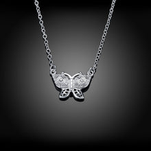 silver plated Chain Insets Butterfly Necklaces Pendants Men jewelry 4 5 ELY