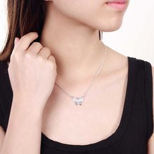 silver plated Chain Insets Butterfly Necklaces Pendants Men jewelry 4 5 ELY
