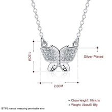 silver plated Chain Insets Butterfly Necklaces Pendants Men jewelry 4 5 ELY