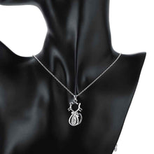 silver plated Chain Insets Kitten Necklaces Pendants Men jewelry 312 ELY