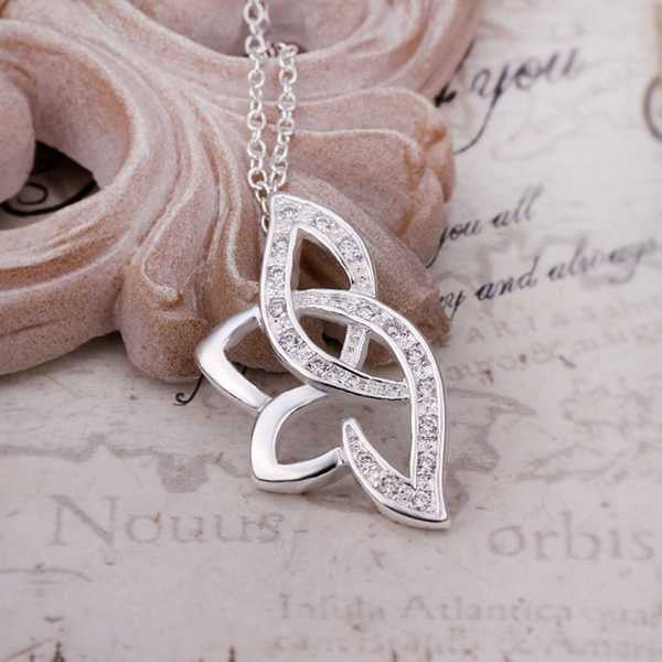 silver plated Chain Lotus Flower Necklaces Pendants Men jewelry 389 ELY