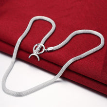 silver plated Chain Mesh TO Necklaces Pendants Men jewelry 87 ELY