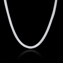 silver plated Chain Mesh TO Necklaces Pendants Men jewelry 87 ELY