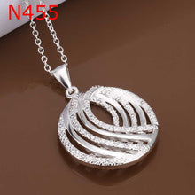 silver plated Chain Multilayer Circle Necklaces Pendants Men jewelry 455 ELY