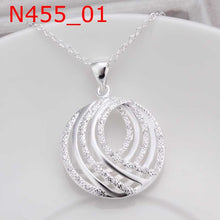 silver plated Chain Multilayer Circle Necklaces Pendants Men jewelry 455 ELY