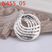 silver plated Chain Multilayer Circle Necklaces Pendants Men jewelry 455 ELY