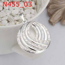 silver plated Chain Multilayer Circle Necklaces Pendants Men jewelry 455 ELY