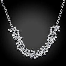silver plated Chain Sand Light Grape Necklaces Pendants Men jewelry 21 ELY