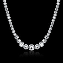 silver plated Chain Size Beads Necklaces Pendants Men jewelry 195 ELY