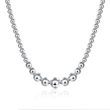 silver plated Chain Size Beads Necklaces Pendants Men jewelry 195 ELY