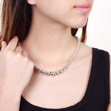 silver plated Chain Size Beads Necklaces Pendants Men jewelry 195 ELY