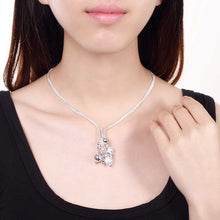 silver plated Chain Three Harness Bead Necklaces Pendants Men jewelry 186 ELY
