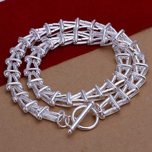 silver plated Chain Yang Ladder TO Necklaces Pendants Men jewelry 266 ELY