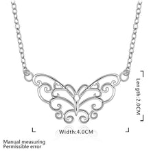 silver plated Chain big butterfly Necklaces Pendants Men jewelry 646 ELY