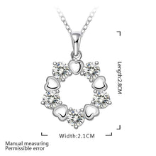 silver plated Chain circle flower Necklaces Pendants Men jewelry 566 ELY