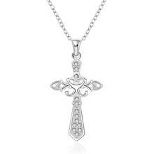 silver plated Chain cross 2 way Necklaces Pendants Men jewelry 565 ELY