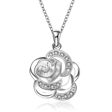 silver plated Chain flower cloud Necklaces Pendants Men jewelry 69 ELY