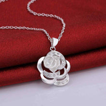 silver plated Chain flower cloud Necklaces Pendants Men jewelry 69 ELY