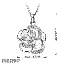 silver plated Chain flower cloud Necklaces Pendants Men jewelry 69 ELY