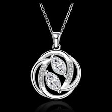 silver plated Chain time has gone Necklaces Pendants Men jewelry 657 ELY