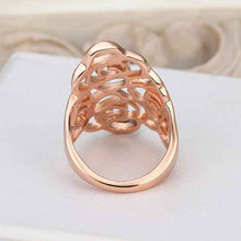 18k gold plated wedding ring pink piercedFingernail anel feminino bone 531 ELY